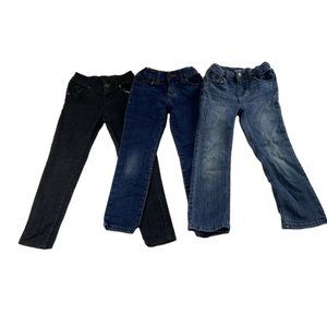 Girls Size 6 Blue Jean Lot Of 3